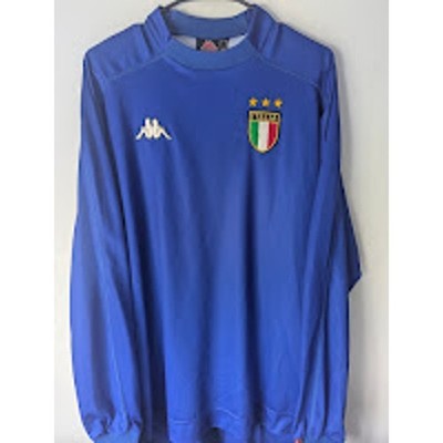 Italy 1999 Training Jersey XL Kappa Vintage Long Sleeve Soccer Shirt Rare