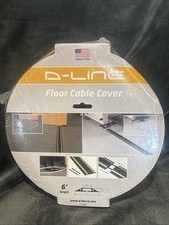 D-Line 6ft Floor Cord Cover Made in USA Linkable Cable Protector Heavy Duty NIP 
