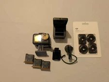 DJI Osmo Action 4K Camera w/ 4 Batteries & Mounts