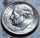 2002 P Philadelphia U.S. Roosevelt Dime Uncirculated Free S&H BIN749