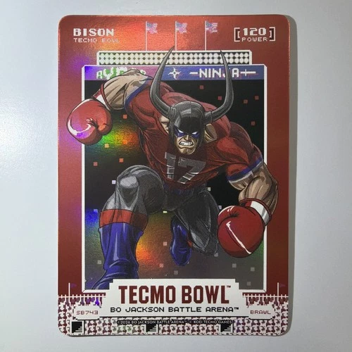 Bo Jackson Battle Arena Tecmo Bowl Bison Scoreboard Brawl 120 Power Josh Allen