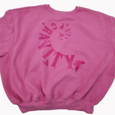 Wicked X  Large Target Paul Tazewell Defy Gravity Crew Fleece Sweatshirt Pink