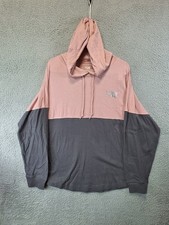 Victoria's Secret PINK Varsity Hoodie Women's S Pink Black Colorblock Drawstring