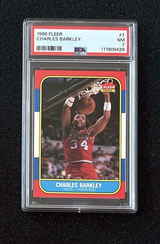 1986 Fleer - #7 Charles Barkley - PSA 7 (New Grade)