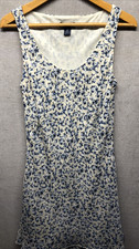 Ann Taylor Factory Store Dress Size 10 Floral Sleeveless Layered V Neck