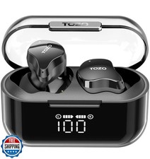 TOZO T18 Wireless Earbuds Bluetooth Headphones 5.3, IPX8 Waterpro