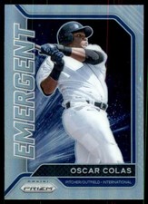 2021 Panini Prizm Emergent Prizms Silver Oscar Colas #4