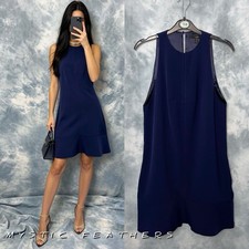 AO/AO DELILAH Short Navy Dress Size 10 Sleeveless Slim Fit Elegant Classy Summer