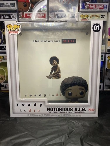 Notorious BIG Funko Pop 01 Album Cover Ready to Die Vinyl Figure Biggy B.I.G