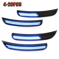 Dynamic Blue Led Side Marker Lights For Dodge Charger 2015-2023 Front Rear4-20x Dynamic Blue Led Side Marker Lights For Dodge Charger 2015-2023 Front Rear4-20x