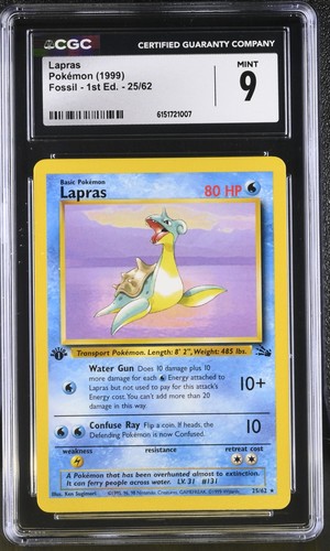 Lapras (1st Edition) graded CGC 9 for sale on eBay