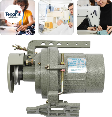 Electric Industrial Sewing Machine Motor, 400W 1/2HP Brushless Motor Clutch Spee - 第 2/12 張圖片