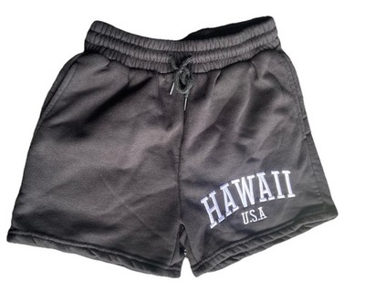 Black Cotton Women s Free Haven Hawaii Sweat Shorts Size M