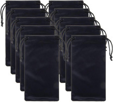 10 Pack - Microfiber Bag, Drawstring Bag Sunglasses Eyeglass Bag and Gadget Stor
