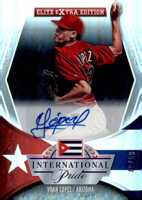 2015 Elite Extra International Pride Signatures #2 Yoan Lopez Auto card /99