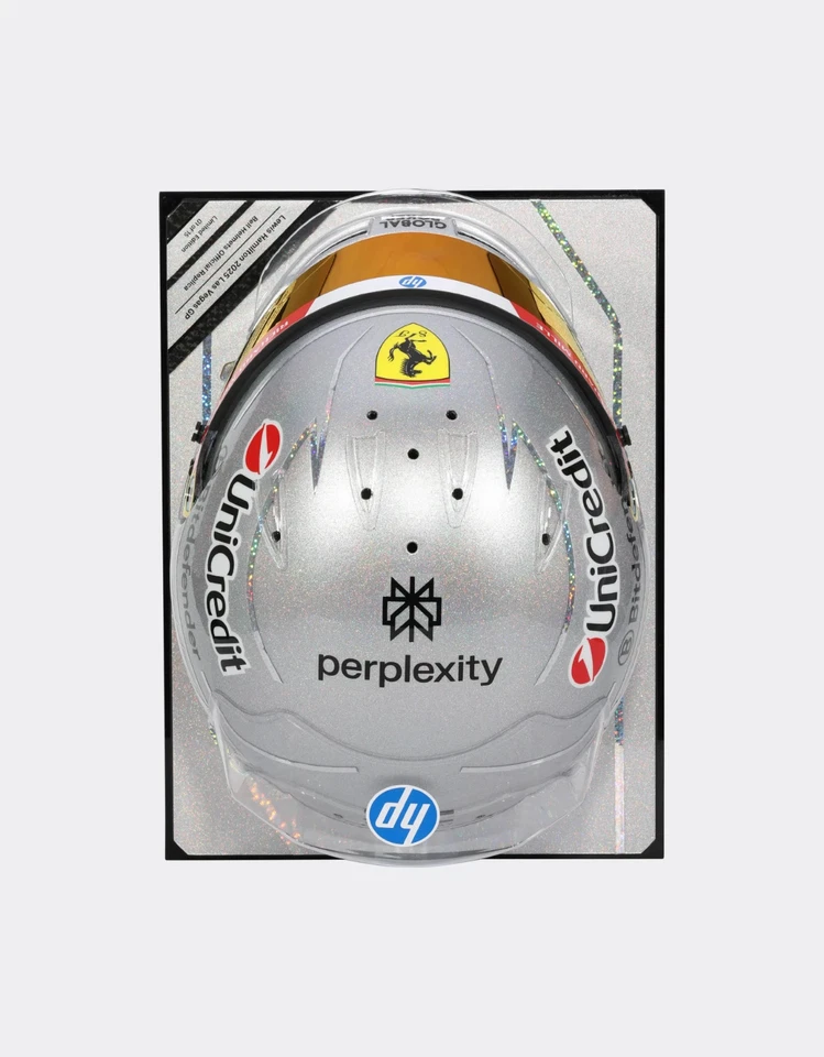 F1 2025 LEWIS HAMILTON 签名拉斯维加斯费拉里头盔正装 1/1 FORMULA 1 — 第 4/4 张图片