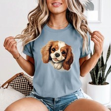 Maglietta da donna Cavalier King Charles Spaniel Dog Animals maglietta cucciolo