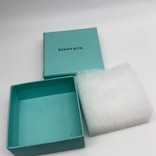 EMPTY Tiffany  Co Blue Jewelry Gift Box with Cotton Filling 3"x 3"x1.5"