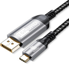 6.6FT USB-C to DisplayPort Cable 80Gbps USB-C to DP 2.1 Thunderbolt 3/4/5 Compat