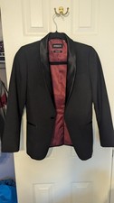 Opposuits Teen Boys Sz 12Y Formal Outfit Premium Tuxedo Suit Slim Fit Black OFC