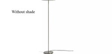 Without shade - Argos Home Satin Stick Floor Lamp - Chrome