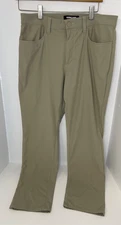 Kirkland Signature Commuter Pant Men 32x29 Beige Moisture Wicking Stretch Golf