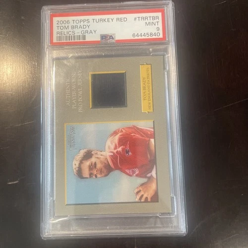 2006 Topps Turkey Red Game Used Pro Bowl Jersey Tom Brady PSA 9