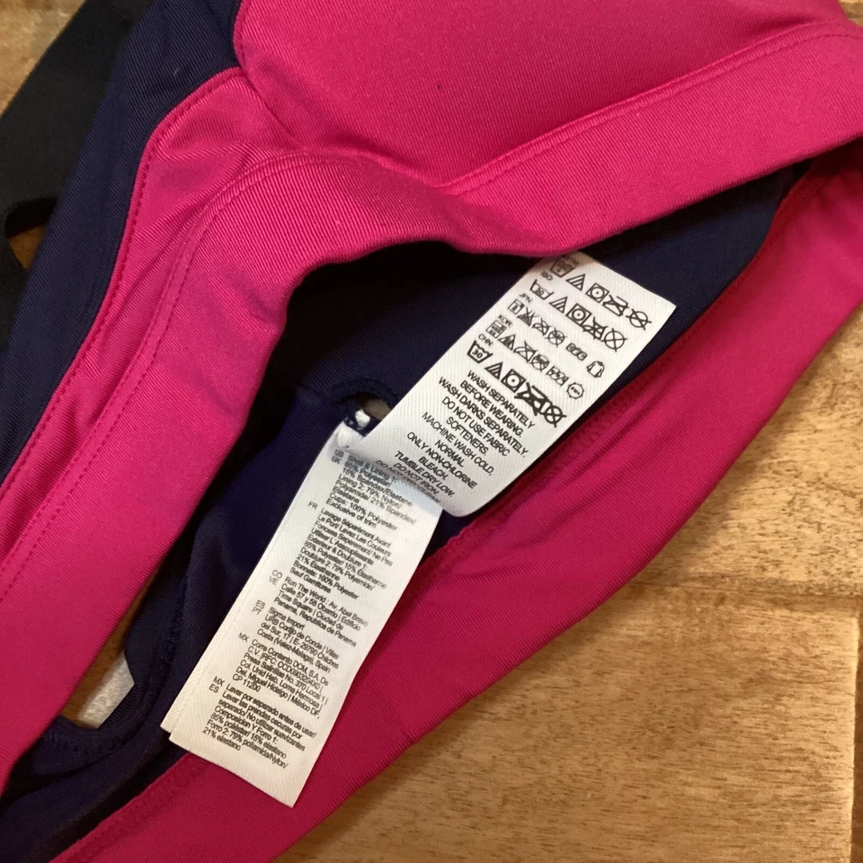 Sujetador deportivo acolchado Brooks Moving Comfort Hot Shot rosa azul marino para mujer XS Foto 4 de 4