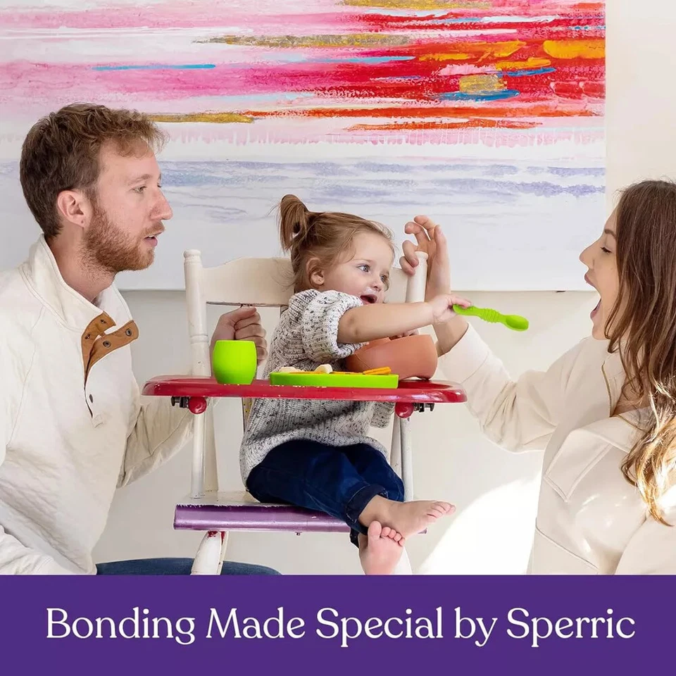 Paquete de 4 cucharas de silicona para bebé LED destete, cuchara de alimentación para bebé primera etapa Foto 4 de 4