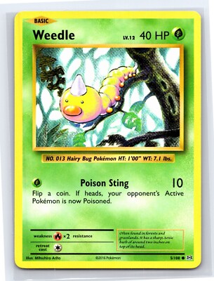2016 Pokemon TCG - XY Evolutions - Regular Weedle 5/108