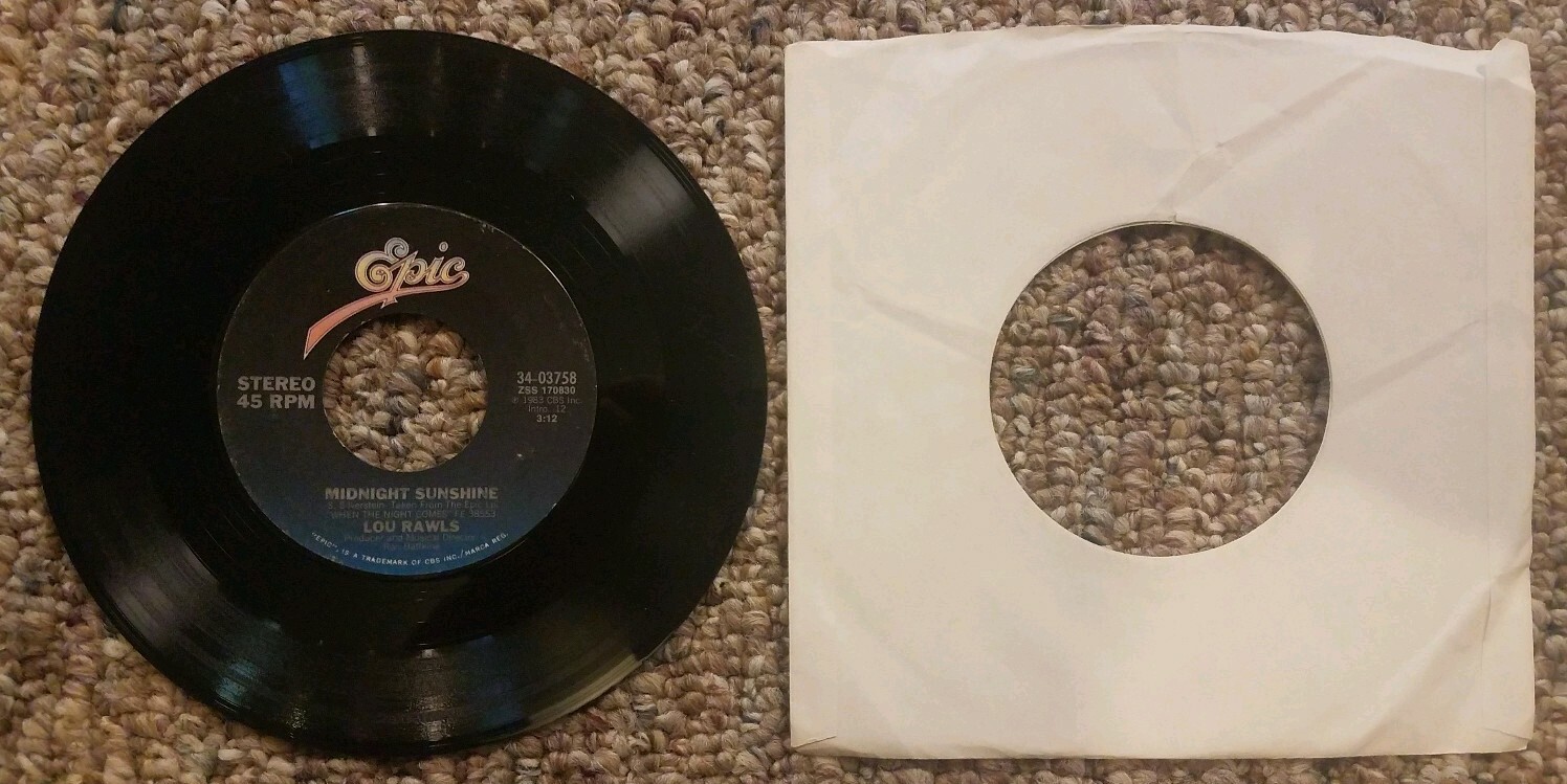 LOU RAWLS 45 "The Wind Beneath My Wings/Midnight Sunshine" Epic 34