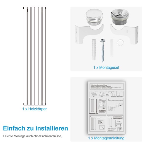 Design Heizkörper mit Ventil Flachheizkörper Paneelheizkörper Wandheizung+Ventil - Bild 15 von 52