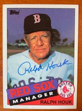 Ralph Houk Signed 1985 Topps #11 Boston Red Sox Mgr.