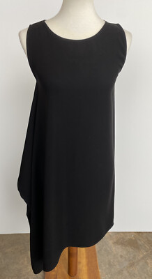 Ekke Walter Asymmetric Black Jersey Dress Sz Small Orig $985