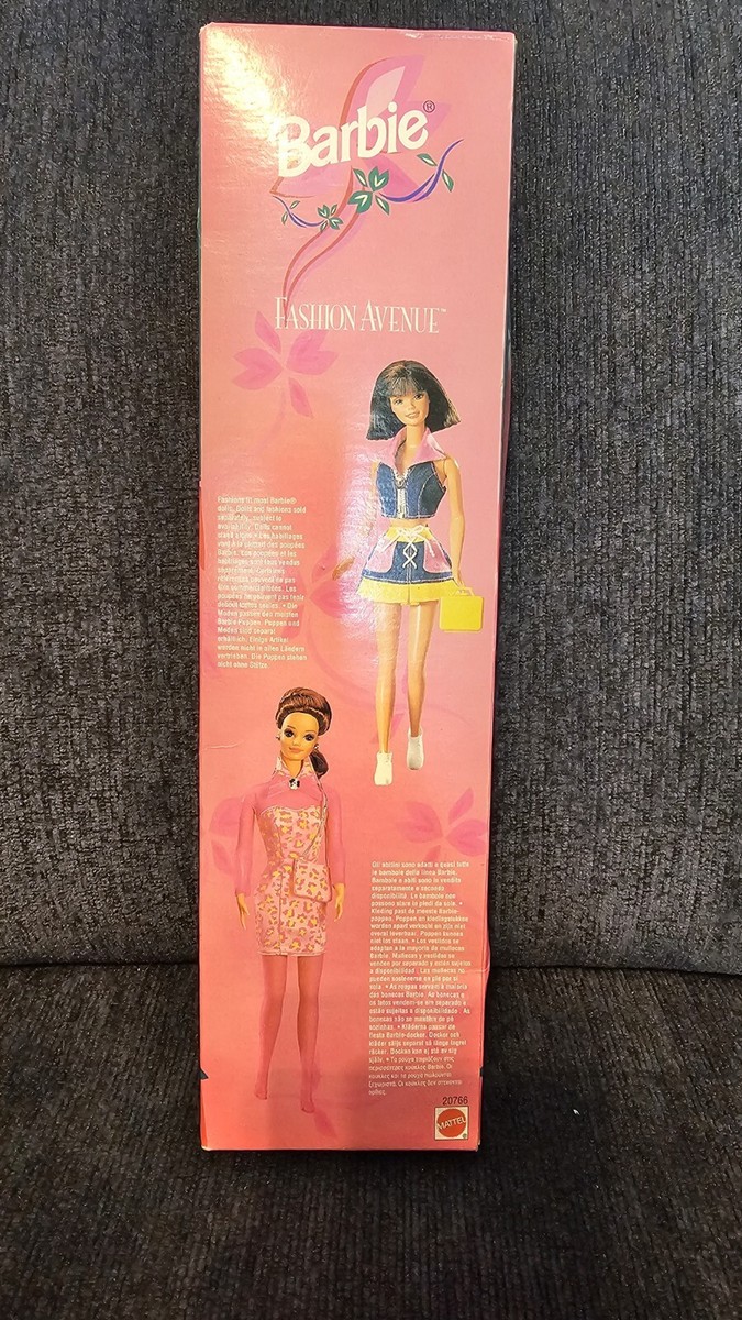 BARBIE Style FASHION AVENUE Collectible DOLL 1998 Mattel 20766