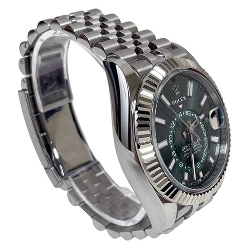 Rolex Sky-Dweller 336934 Stainless Steel Green 42mm Jubilee - Picture 3 of 4