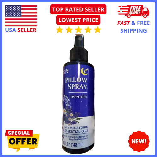 Lavender Pillow Spray Melatonin&Essential Oils, Sleep Aid, Relaxing Aromatherapy