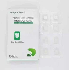 Dengen Dental Sterile Gelatine Hemostatic Sponge Gelfoam Cubes 32pcs FASTSHIP...