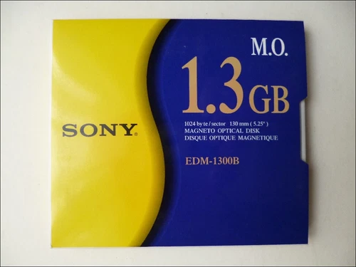 Disque Magneto Optique - SONY 1.3 GO - 5,25" - Support de Stockage Informatique