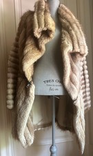 Roberto Cavalli Detachable Beaver Fur Coat, Size Eu 40