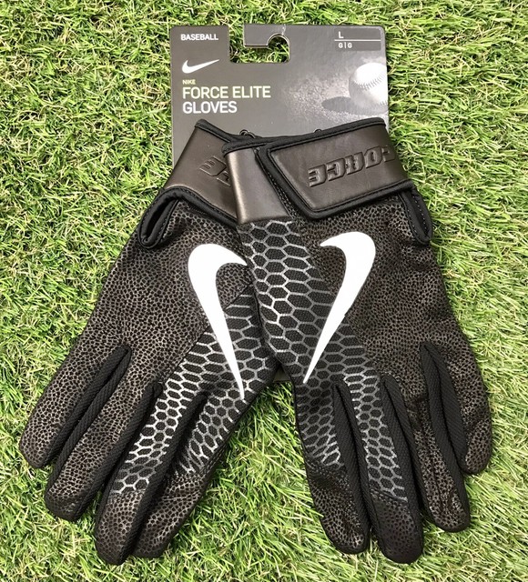 Nike Force Elite Baseball Batting Gloves Pgb644 844 Orange Leather Mens