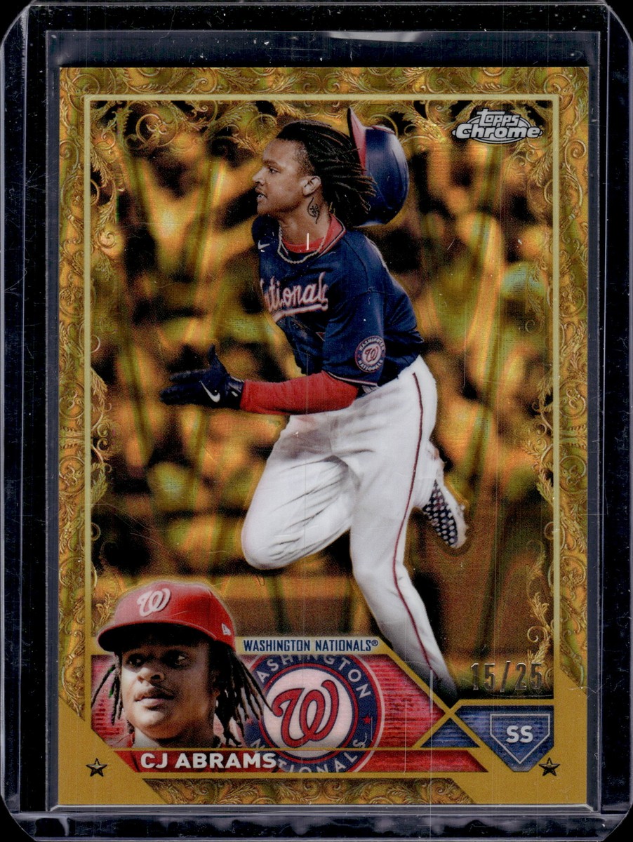 2023 Topps Gilded Collection #142 CJ Abrams RayWave Gold Etch #/25