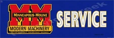 Minneapolis Moline Service 6" x 18" Metal Sign