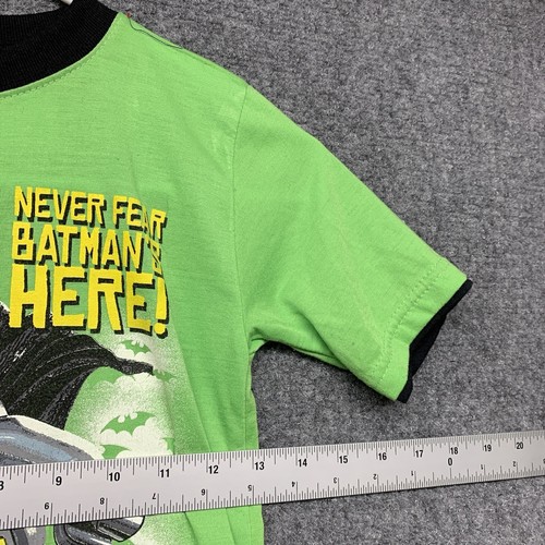 Lego Batman T-shirt Youth Size 7 Green Short Sleeve Graphic Print Boys - Picture 11 of 16