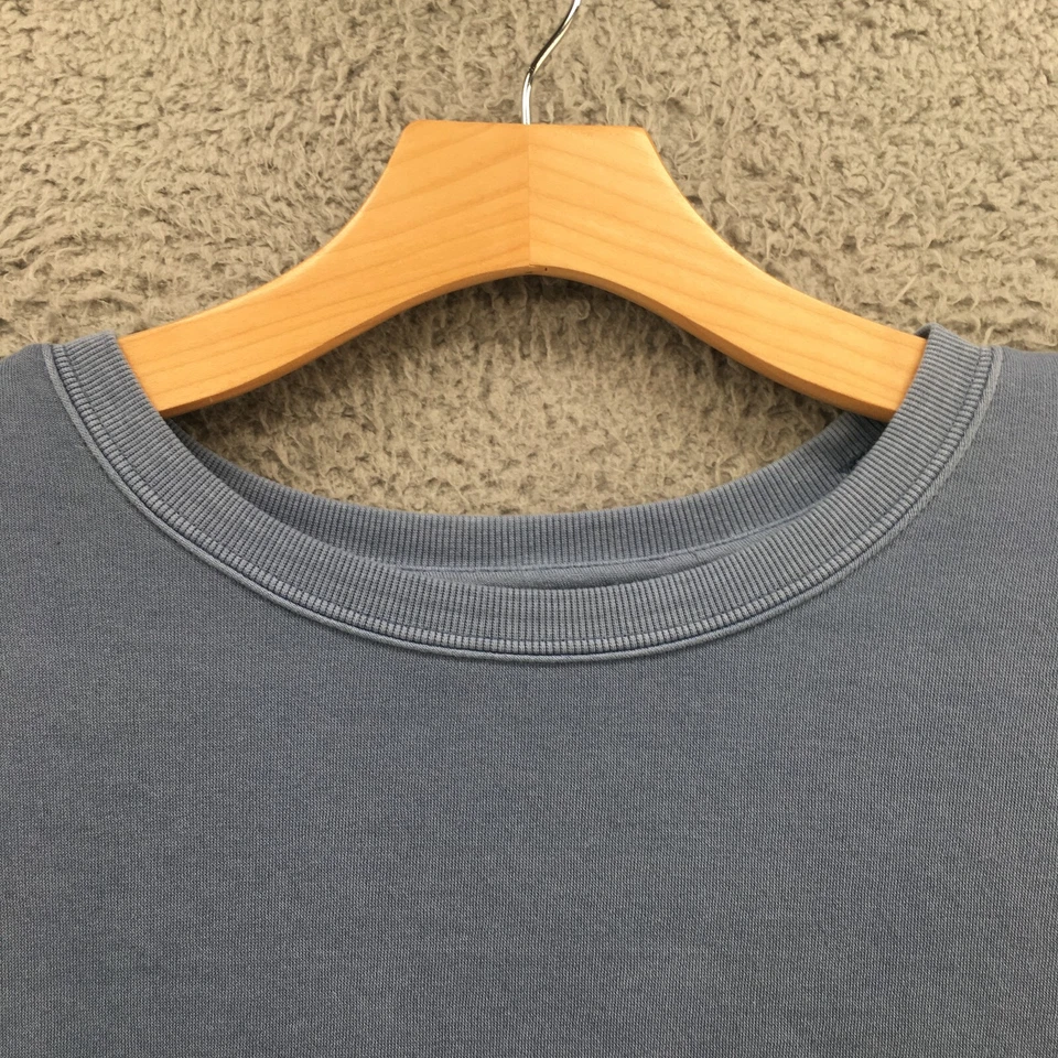 Ana Pullover Sweatshirt Top Womens 1X Blue Cotton Blend Long Sleeve Casual NEW - Imagem 4 de 4