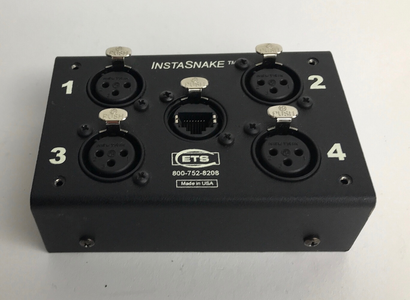 ETS Instasnake 4Channel XLR F Audio Signal Over Cat5/6/7