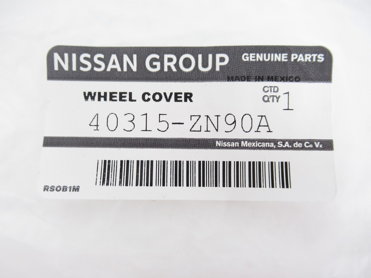 Genuine OEM Nissan 40315-ZN90A Wheel Cover Hub Cap 2010-2012 Versa