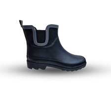 Womens Ankle Wellies Boots Ladies Wide Calf Twin Gusset Rubber Gardening Shoes