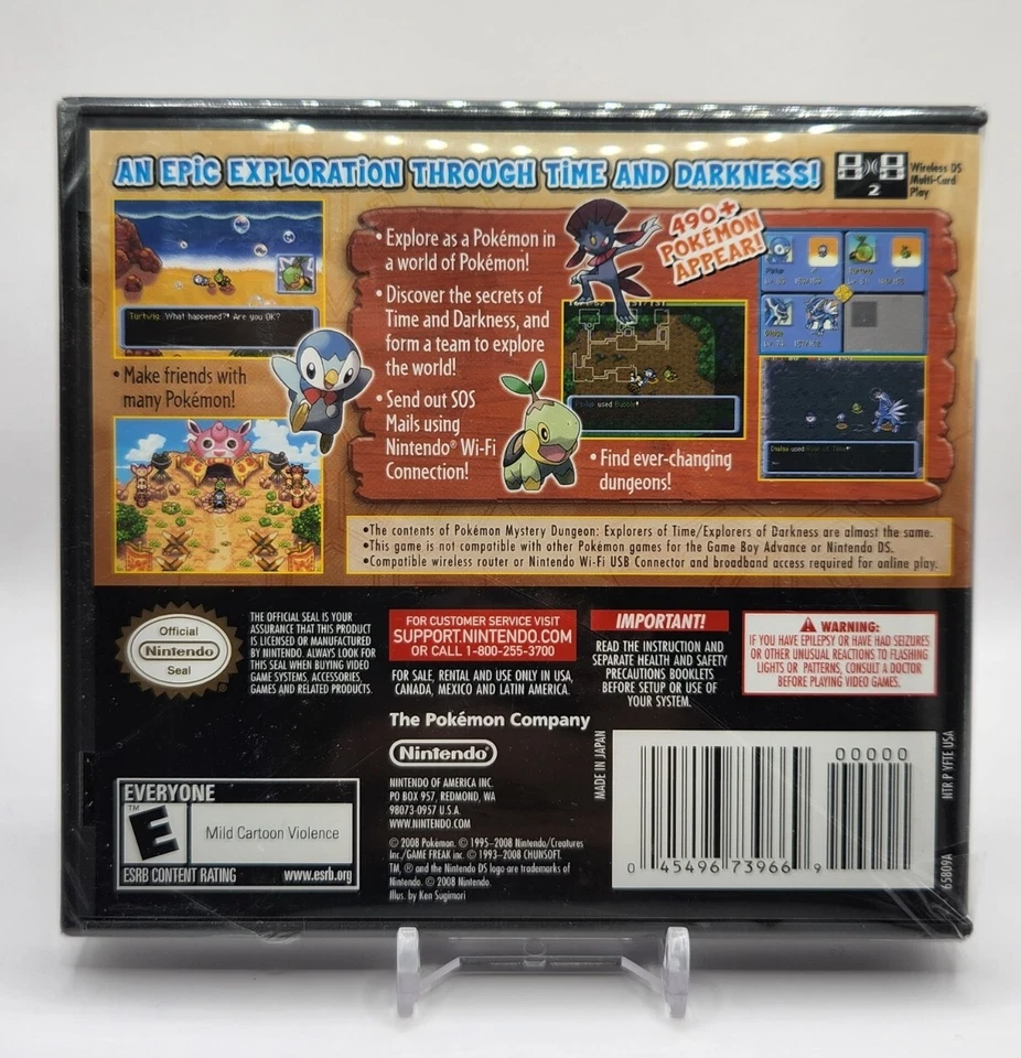Pokémon Mystery Dungeon: Explorers of Time For Nintendo DS (Brand New; Sealed) - Image 2 of 4