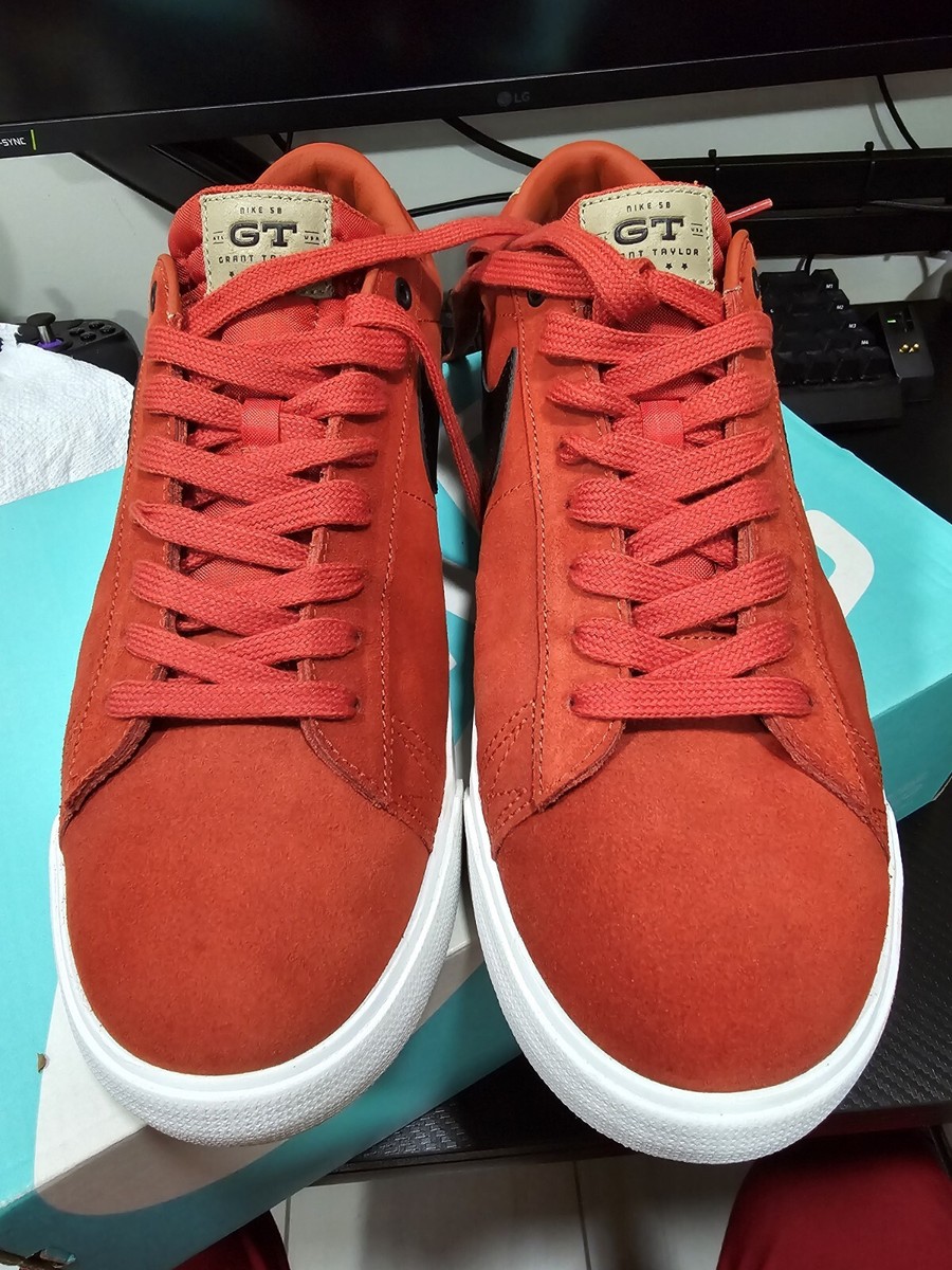 Nike SB Blazer Low Cinnabar Orange skate shoe Size 11.5 Nike SB Blazer Low Cinnabar Orange skate shoe Size 11.5
